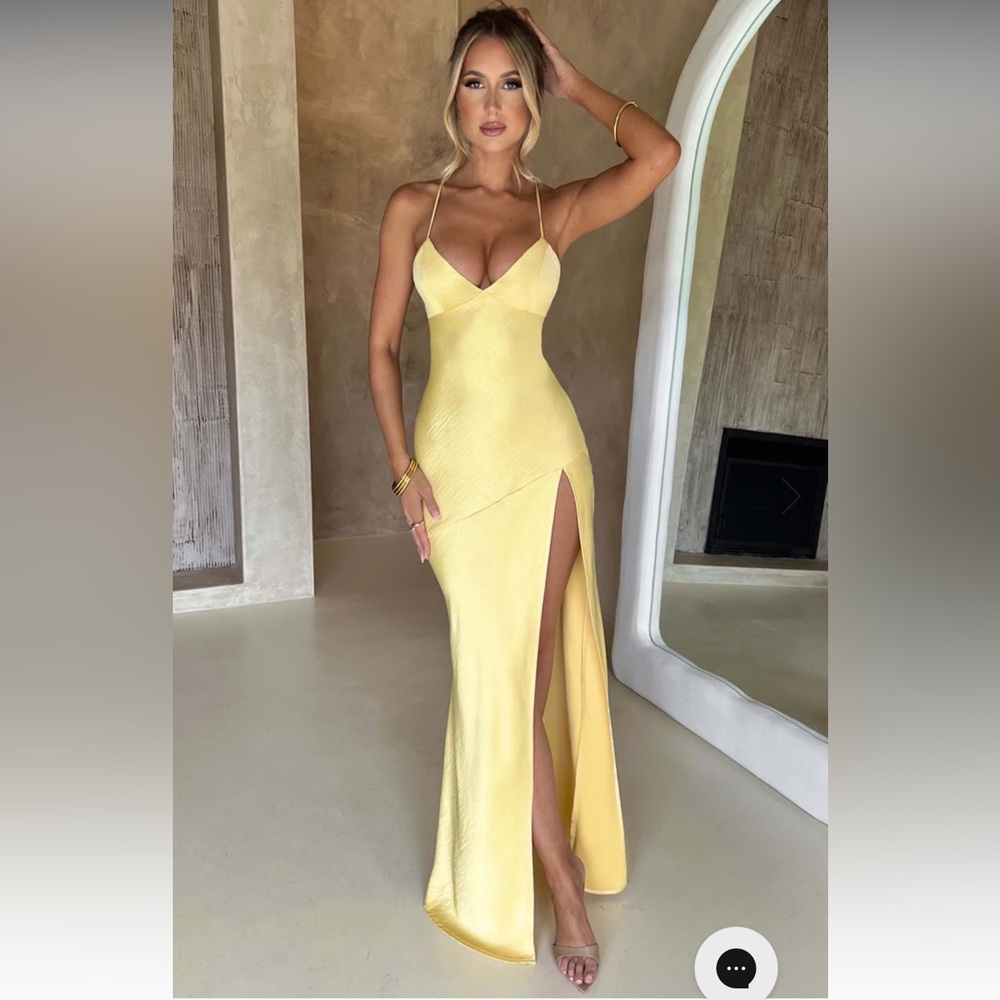 Baby Boo Isobel Maxi Dress Lemon